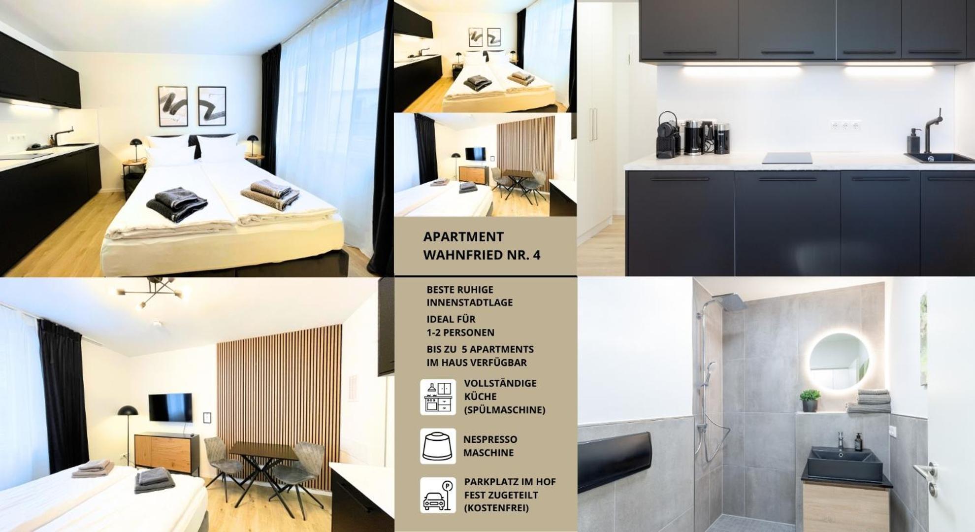 Apartment Wahnfried No4 - Zentral Wohnen Mit Kueche Und Duschbad, Parkplatz, 300M Zur Fussgaengerzone Bayreuth Eksteriør billede